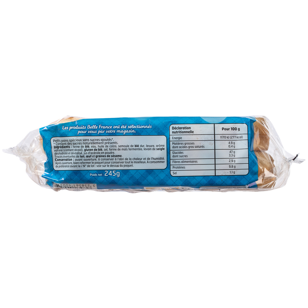 MUFFIN NATURE SANS SUCRE AJOUTE X 4 BF 245 G 