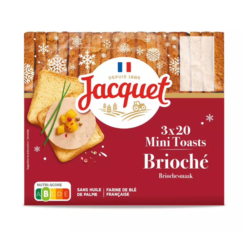MINI BRIOCHE TOASTS 255 G JACQUET