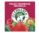 ELEPHANT Fresh Strawberry Raspberry Mint 20 Pyramid Bags x12