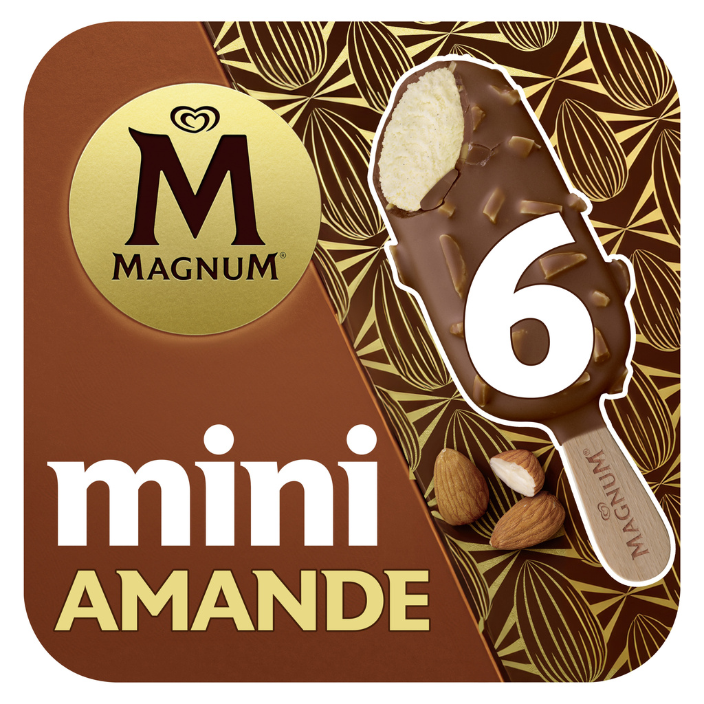 Magnum Glace Bâtonnet Mini Amande 6x55ml