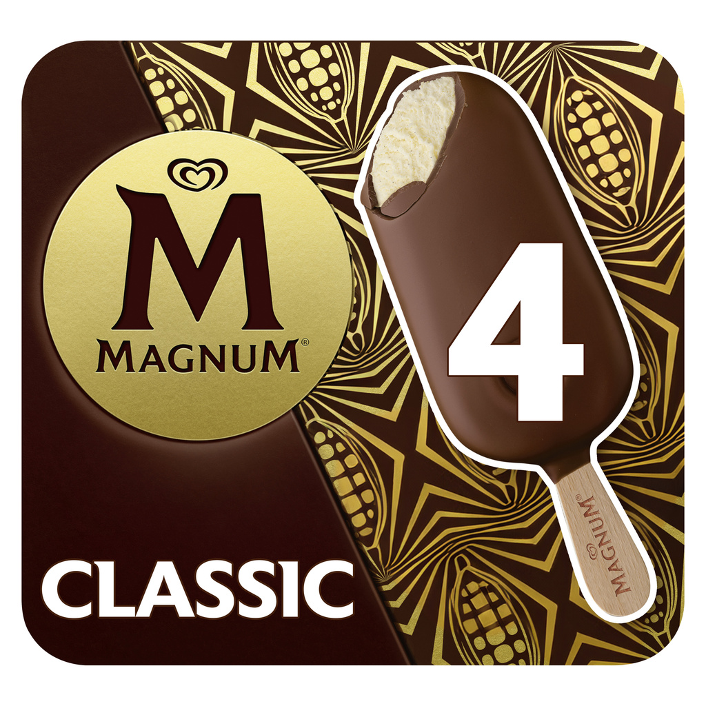 Magnum Glace Bâtonnet Vanille & Chocolat Classic 4x100ml