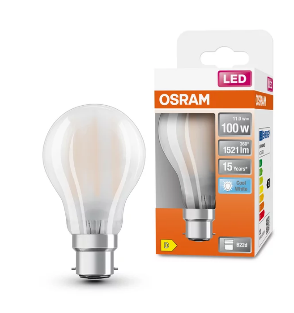 AMP.LED DEP 11W B22 FROID