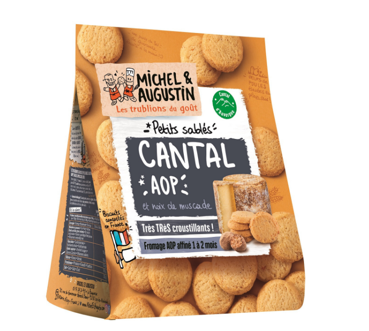 Sablés salés Cantal AOP et pointe de noix de muscade 100g