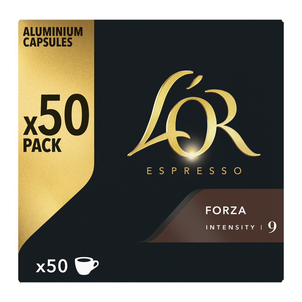 L OR ESPRESSO FORZA CAFE EN CAPSULES X 50 (INTENSITE 9) - 260 GR