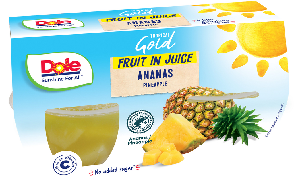 Dole Pineapple Cups 4x113g