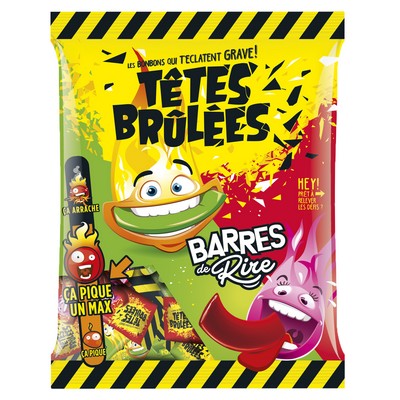 Strawberry apple candies “TETES BRULEES” 200G