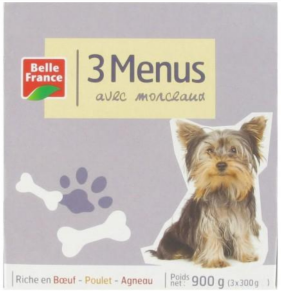 MENU CHIEN PREMIUM TERRINE POULET BF BARQUETT 150G