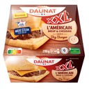 BURGER XXL L'AMERICAIN BEEF CHEDDAR SAUCE BIG BURGER - VBF-210G DAUNAT