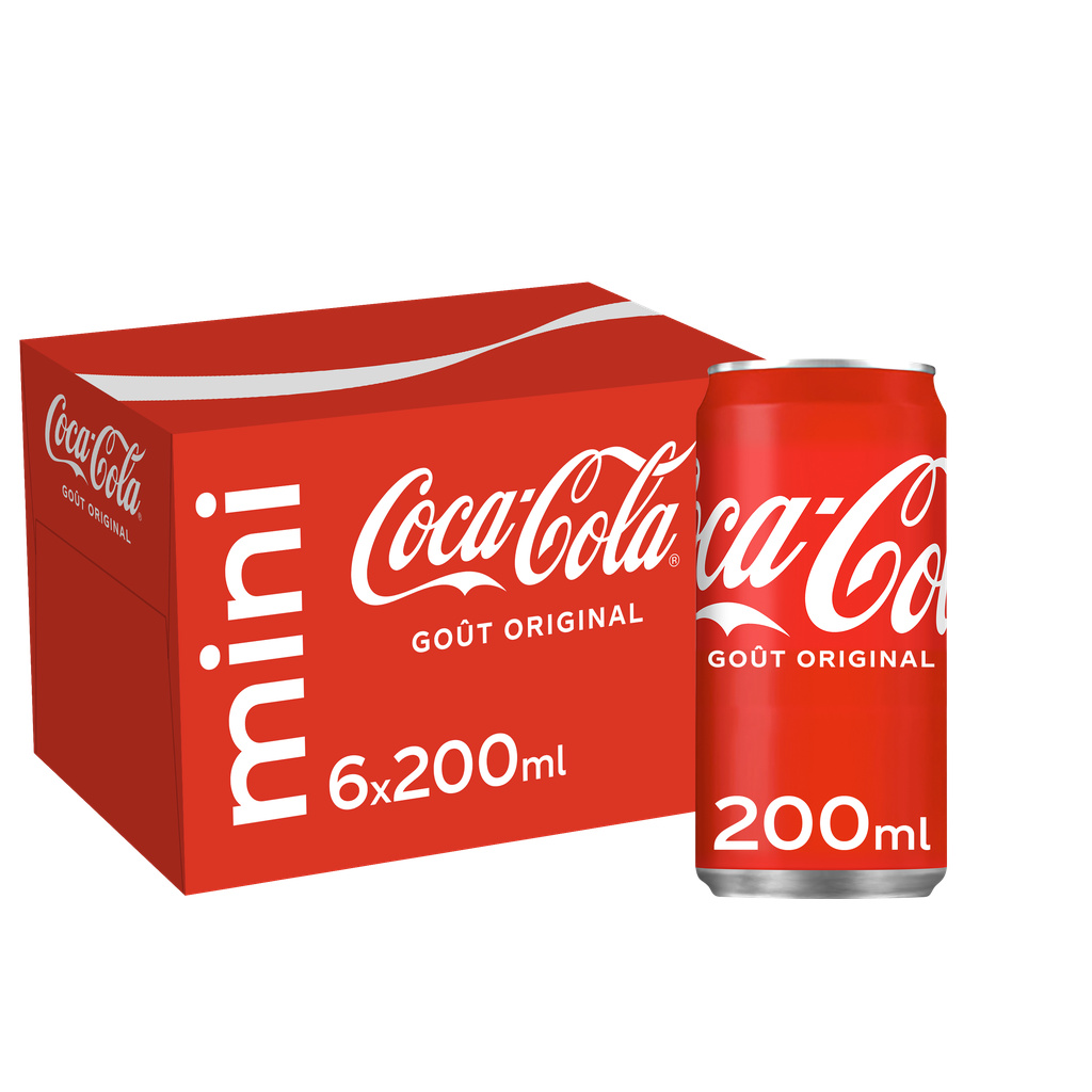 Coca-Cola 20cl x6 Slim Mini Fridge Pack