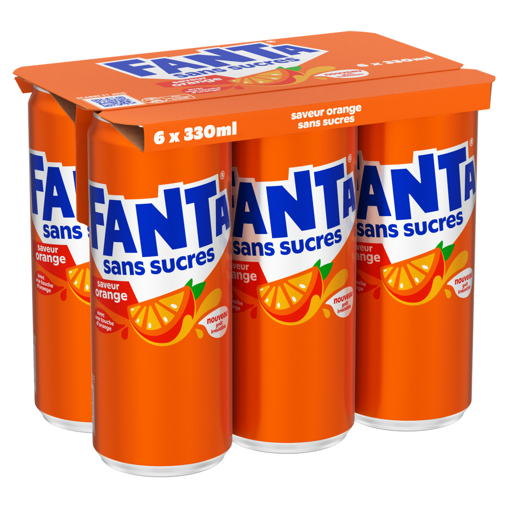FANTA ORANGE SANS SUCRES BOITE 33CLX6 SLEEK