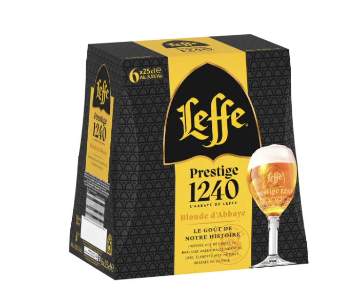 LEFFE PRESTIGE BLONDE BEER 6X25CL
