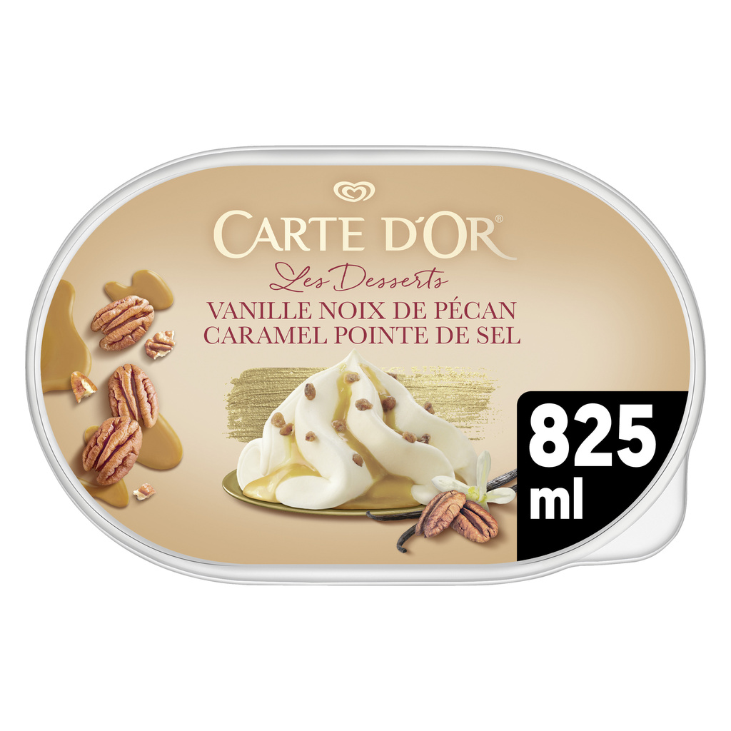 Carte D'Or Ice Cream Vanilla Pecan Caramel Point of Salt 825ml