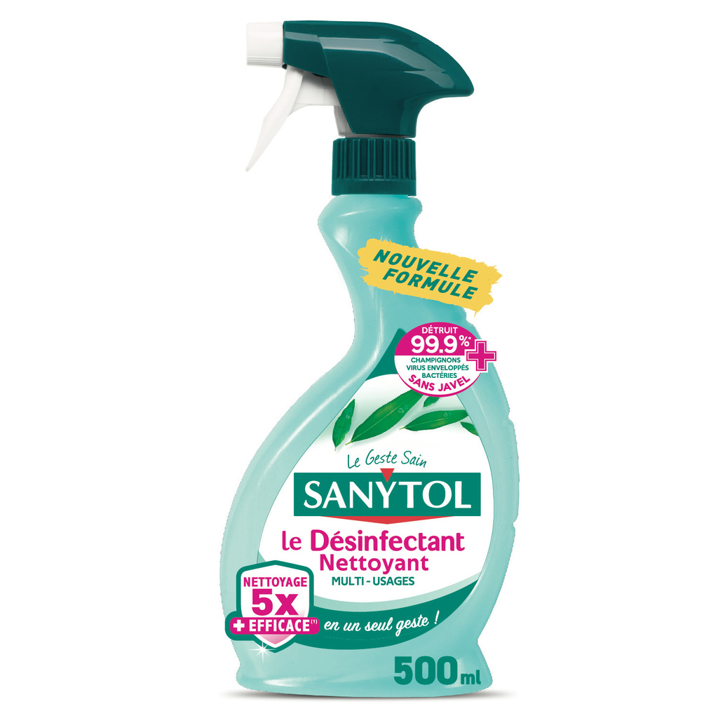 LE DESINFECTANT NETTOYANT MULTI-USAGES EUCALYPTUS SANYTOL 500ML