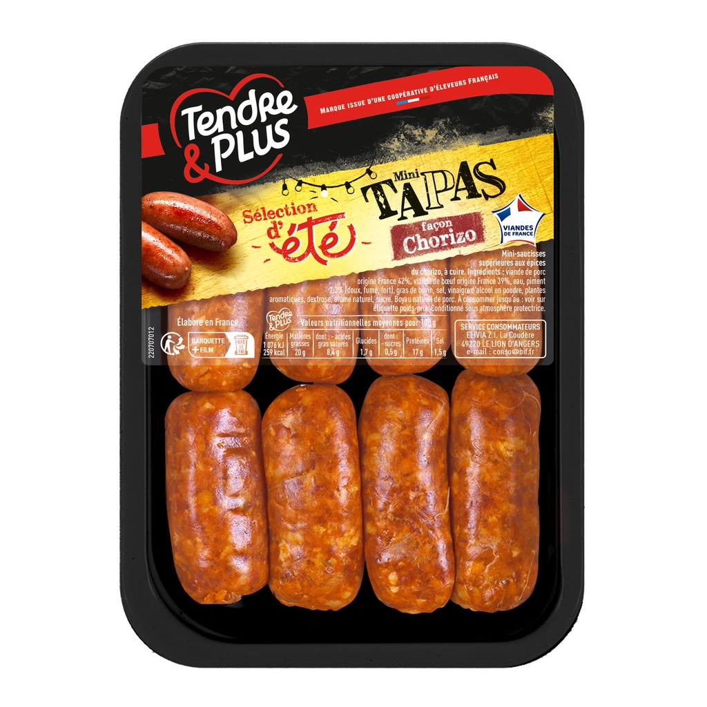 MINI TAPAS CHORIZO X8 320