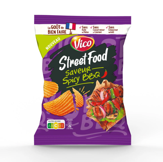 CHIPS STREET FOOD SPICY BARBECUE 120G