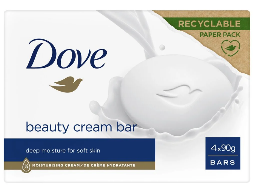 Dove Original Toilette soap bar x4