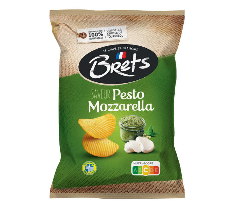 Brets Pesto Mozzarella Flavour 125g