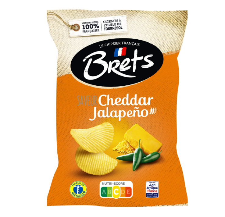 Brets Saveur Cheddar Jalapeno 125g