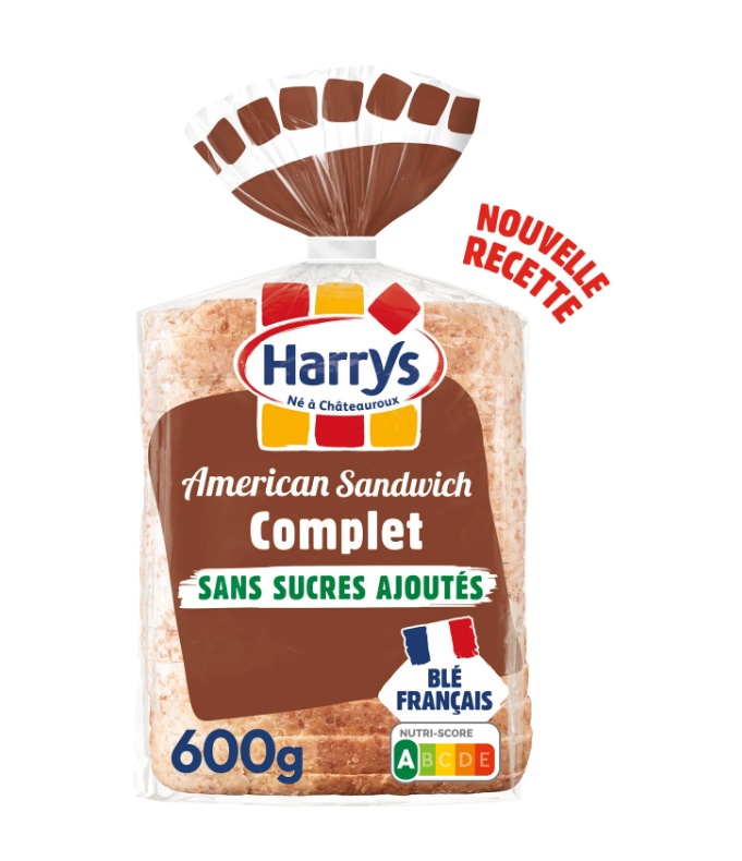 Complete American sandwich bread no added sugar 600g