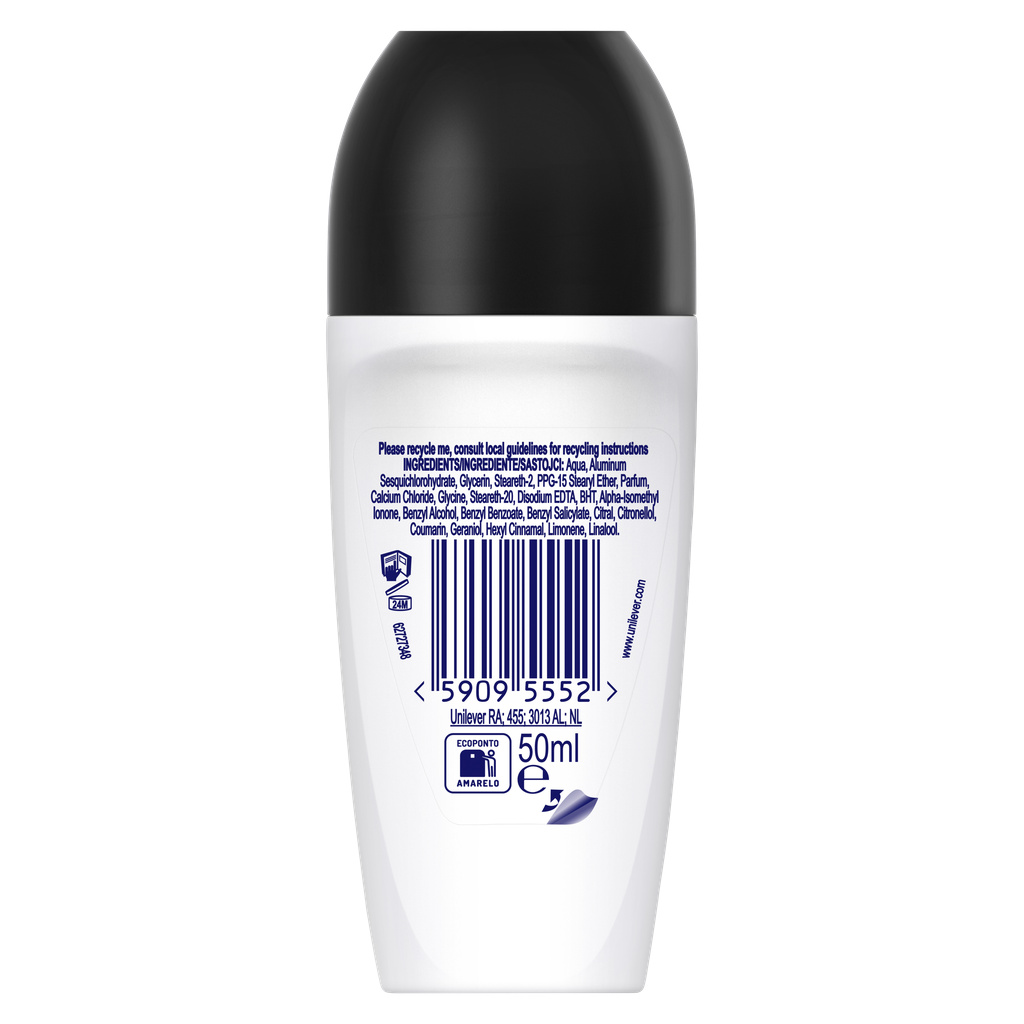 Rexona Roll-On Antiperspirant Deodorant 72H Invisible Aqua 50ml