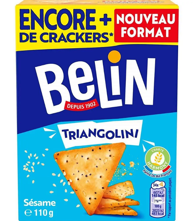 BELIN TRIANGOLINI TRIANGULAR CRACKERS 110G