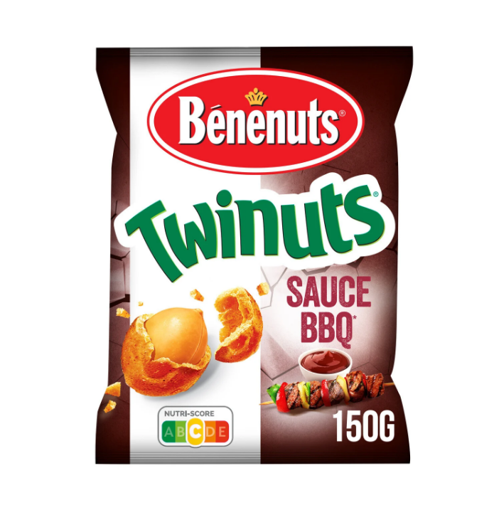 BÉNÉNUTS TWINUTS BBQ SAUCE FLAVOR 150G