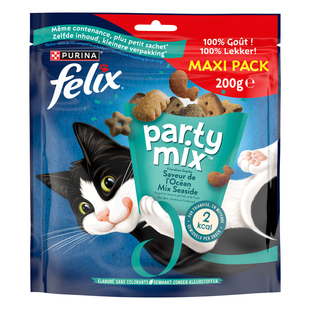 FELIX Party Mix Ocean Flavour with Salmon, Pollock and Trout, 200g