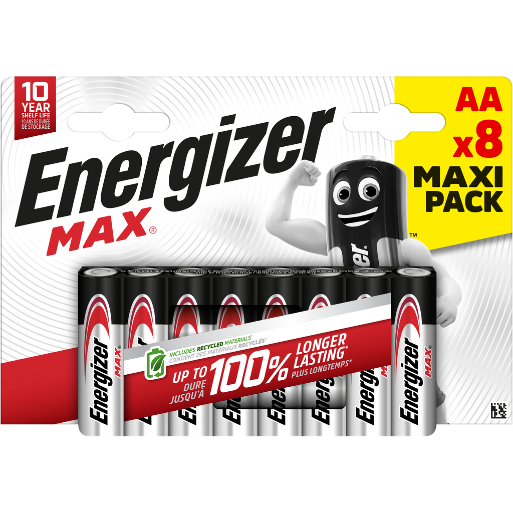 ENR Max AA Batteries - Pack of 8