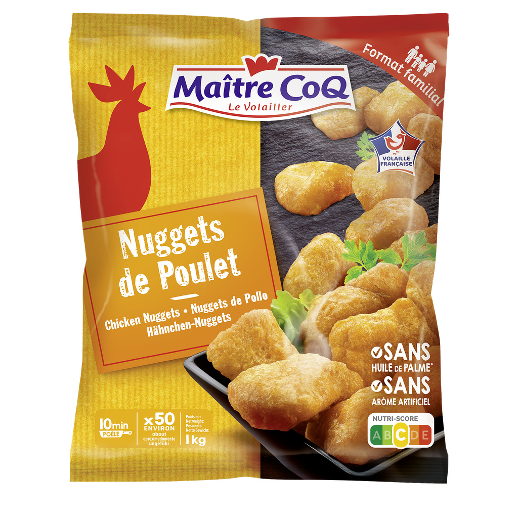 MAITRE COQ CHICKEN NUGGETS FROZEN BAG 1K