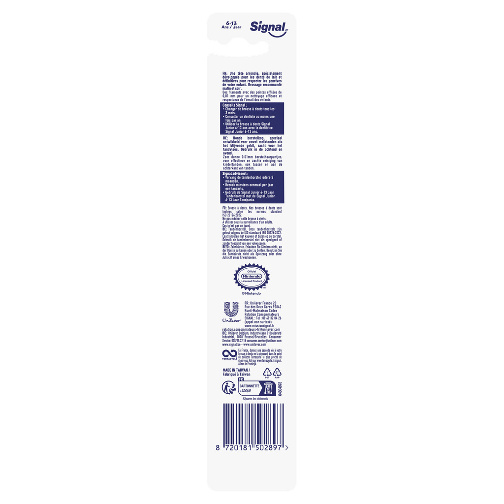 Signal Mario Junior Toothbrush 6-13 Years Extra-Soft x1