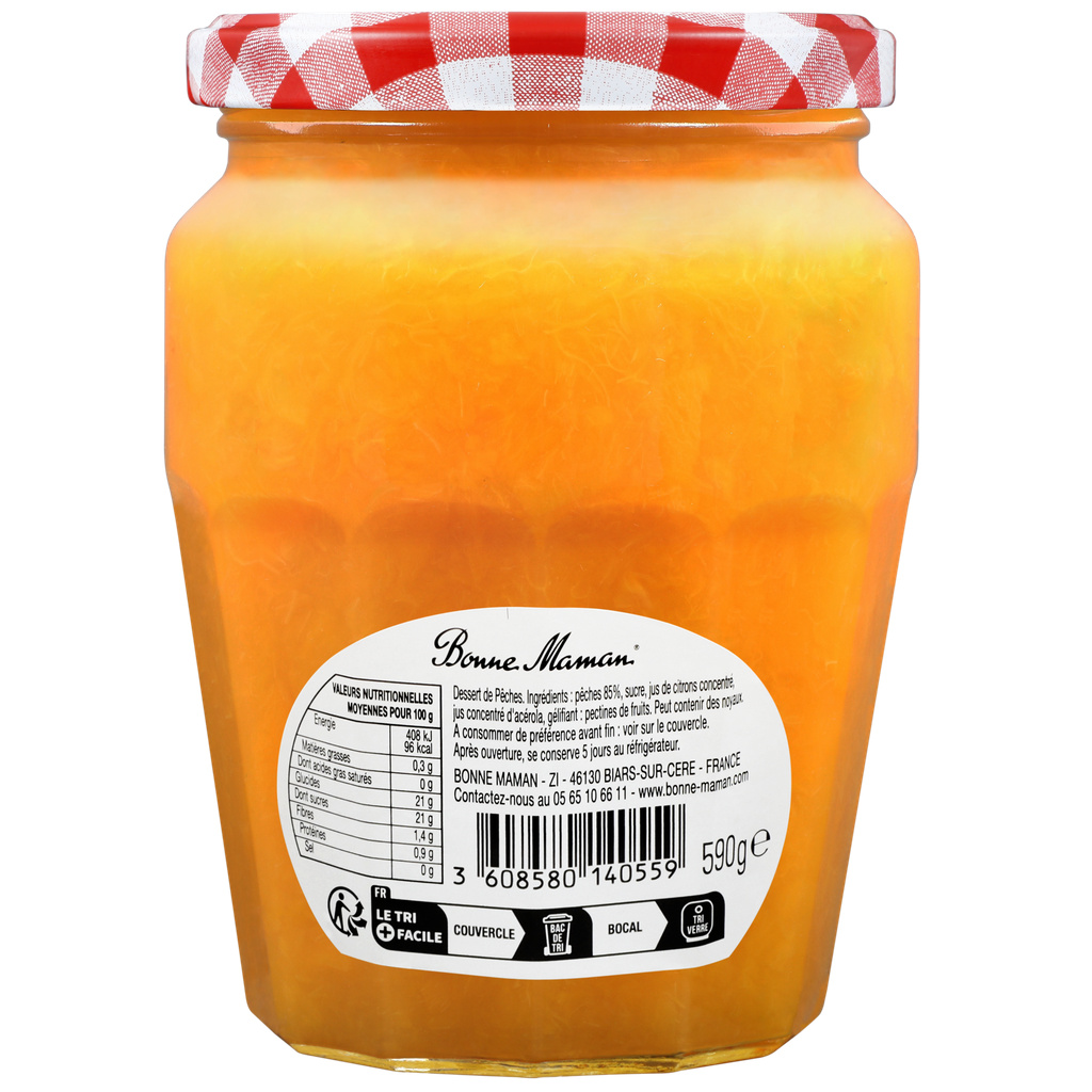 Bonne Maman Peach Compote 590g