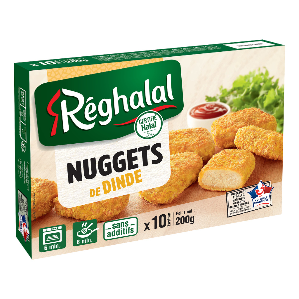 200G REGHALAL NUGGETS DE DINDE X10