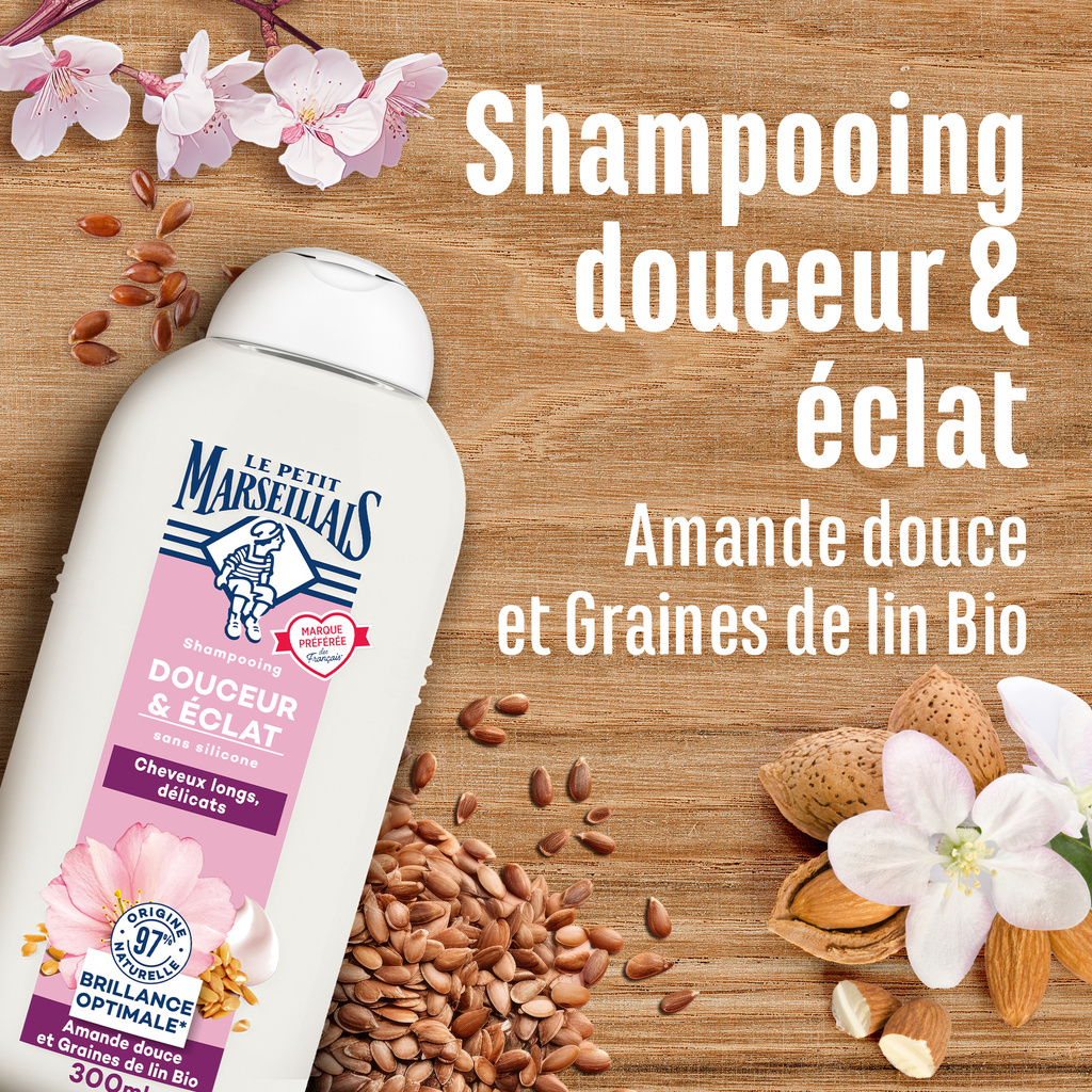 LE PETIT MARSEILLAIS SHAMPOOING DOUCEUR & ECLAT 300ML