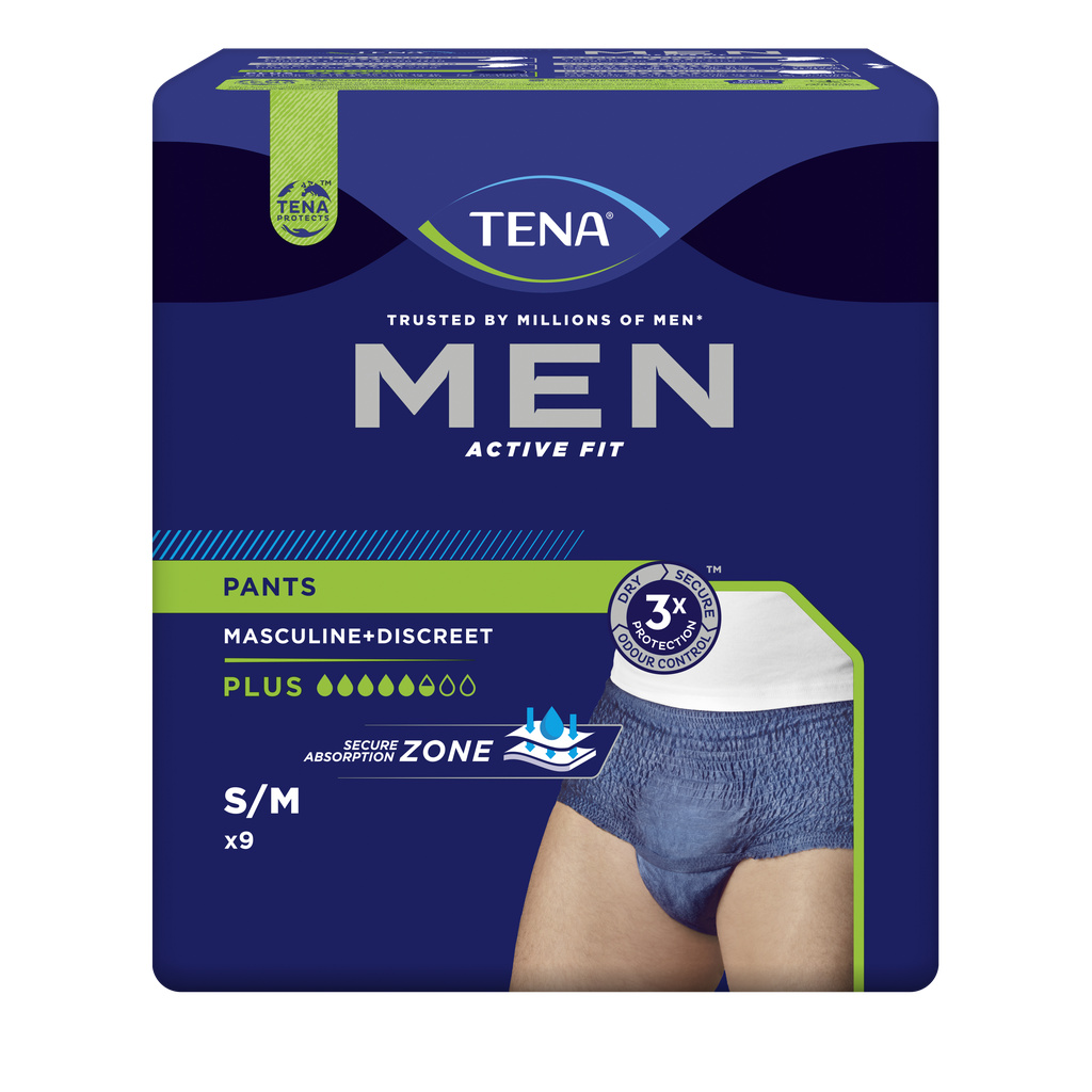 TENA Men Active fit pants plus S/M x9