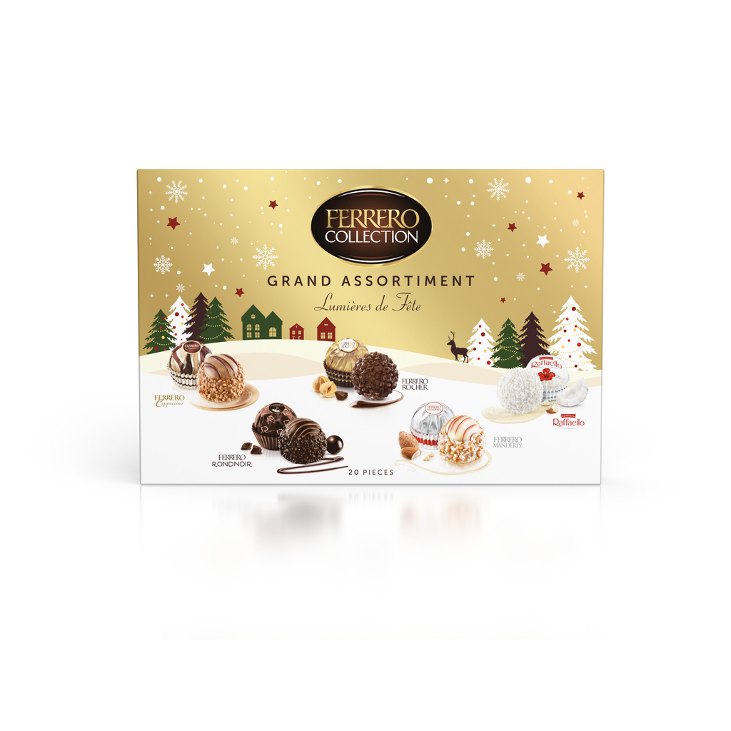 FERRERO COLLECTION GRAND ASSORTMENT Festive Lights Chocolate Selection Box, 20 pieces - 197g