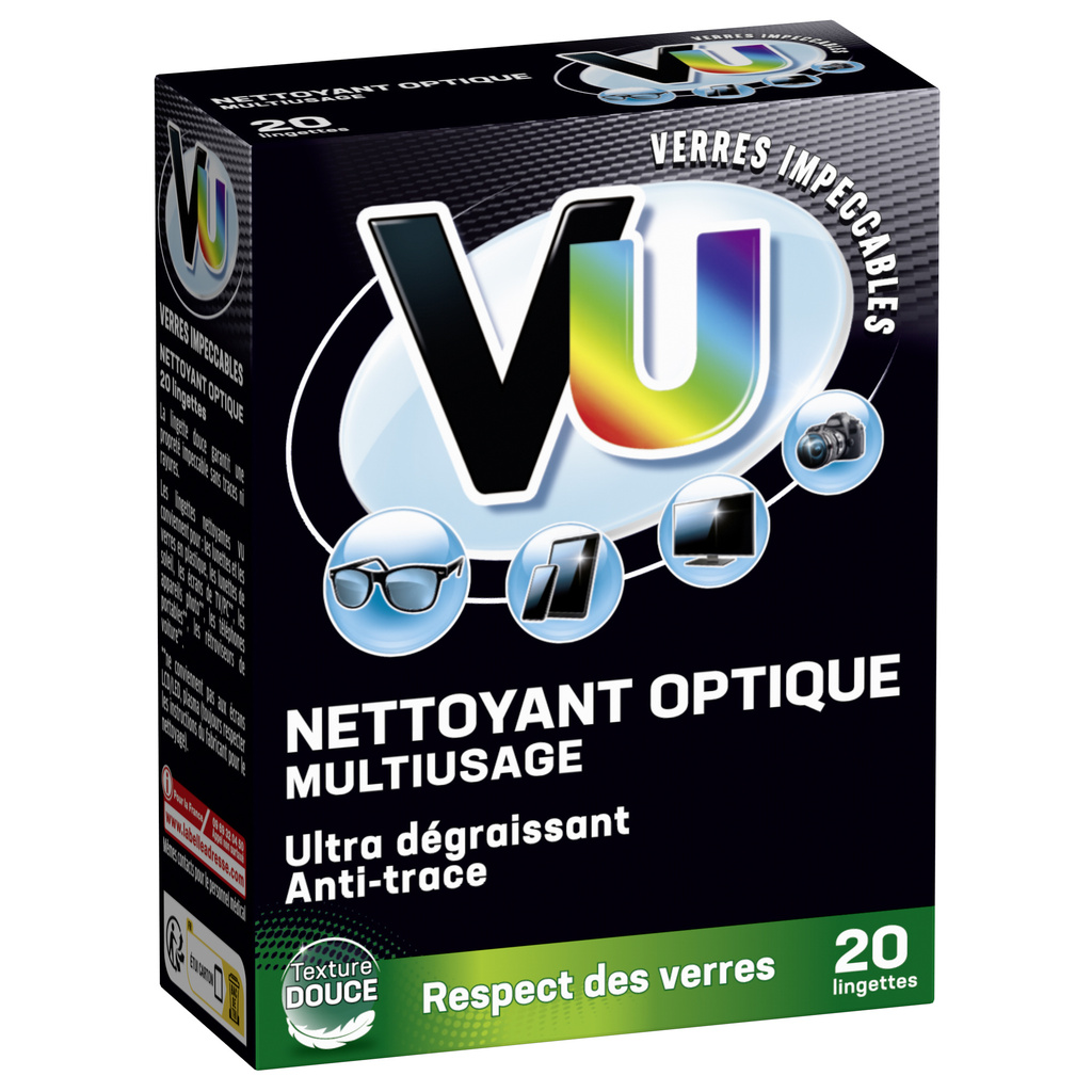 VU Optical Cleaner x20 Wipes