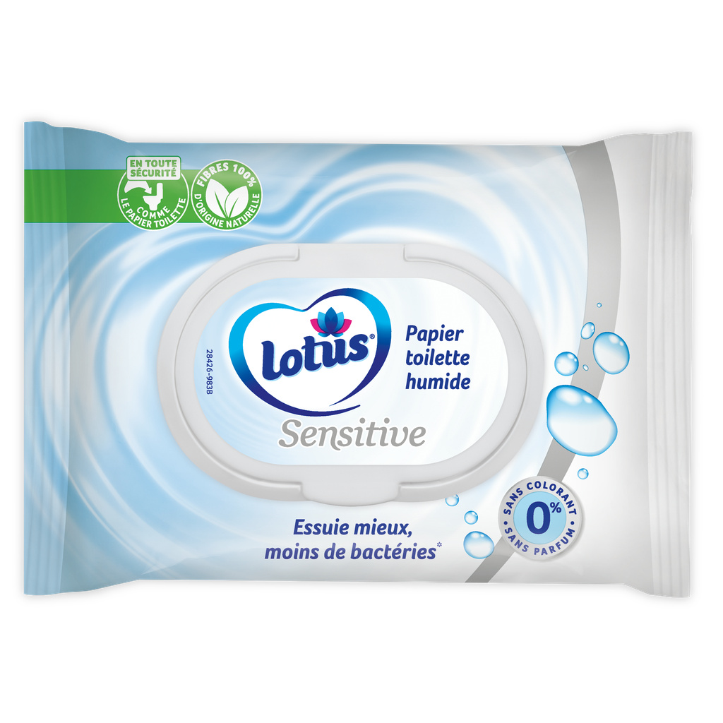 Papier toilette humide Lotus Sensitive x42