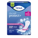 TENA Discreet Protect+ Maxi Pads x12