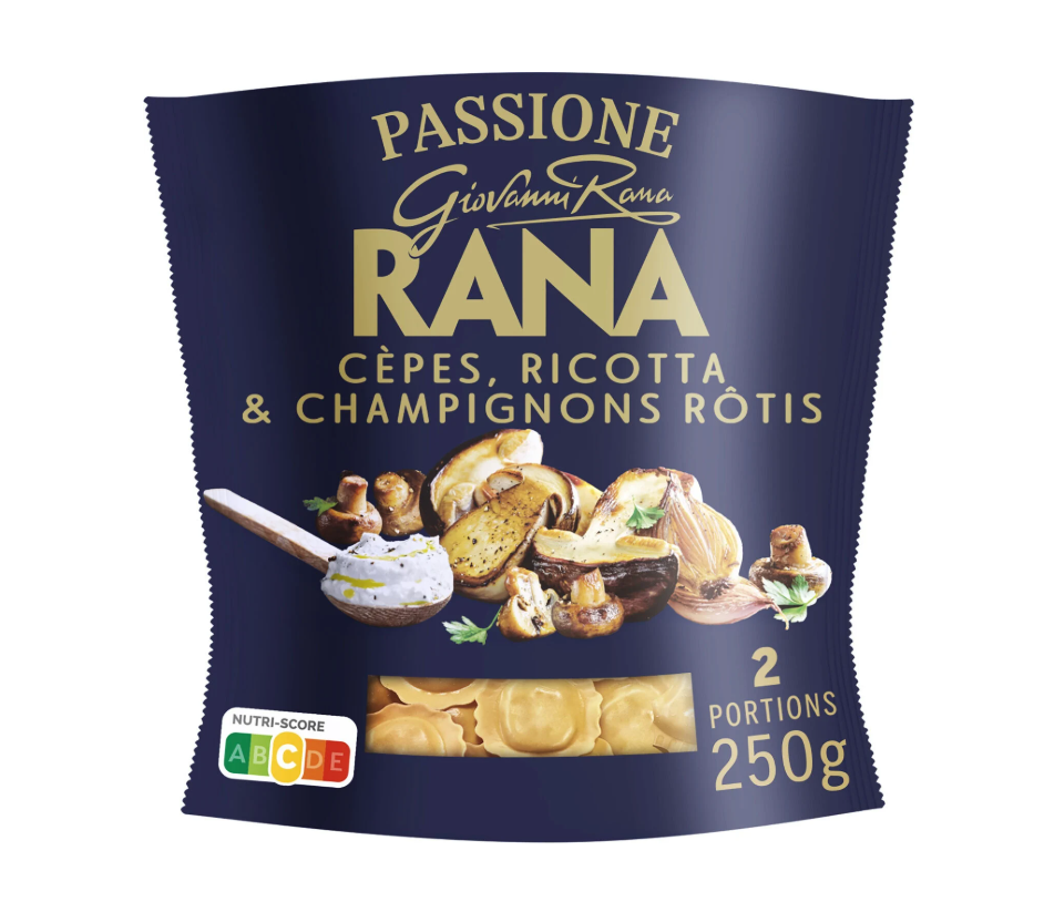 RANA Pâtes Fraîches Ravioli aux Cèpes, Champignons Rôtis & Ricotta