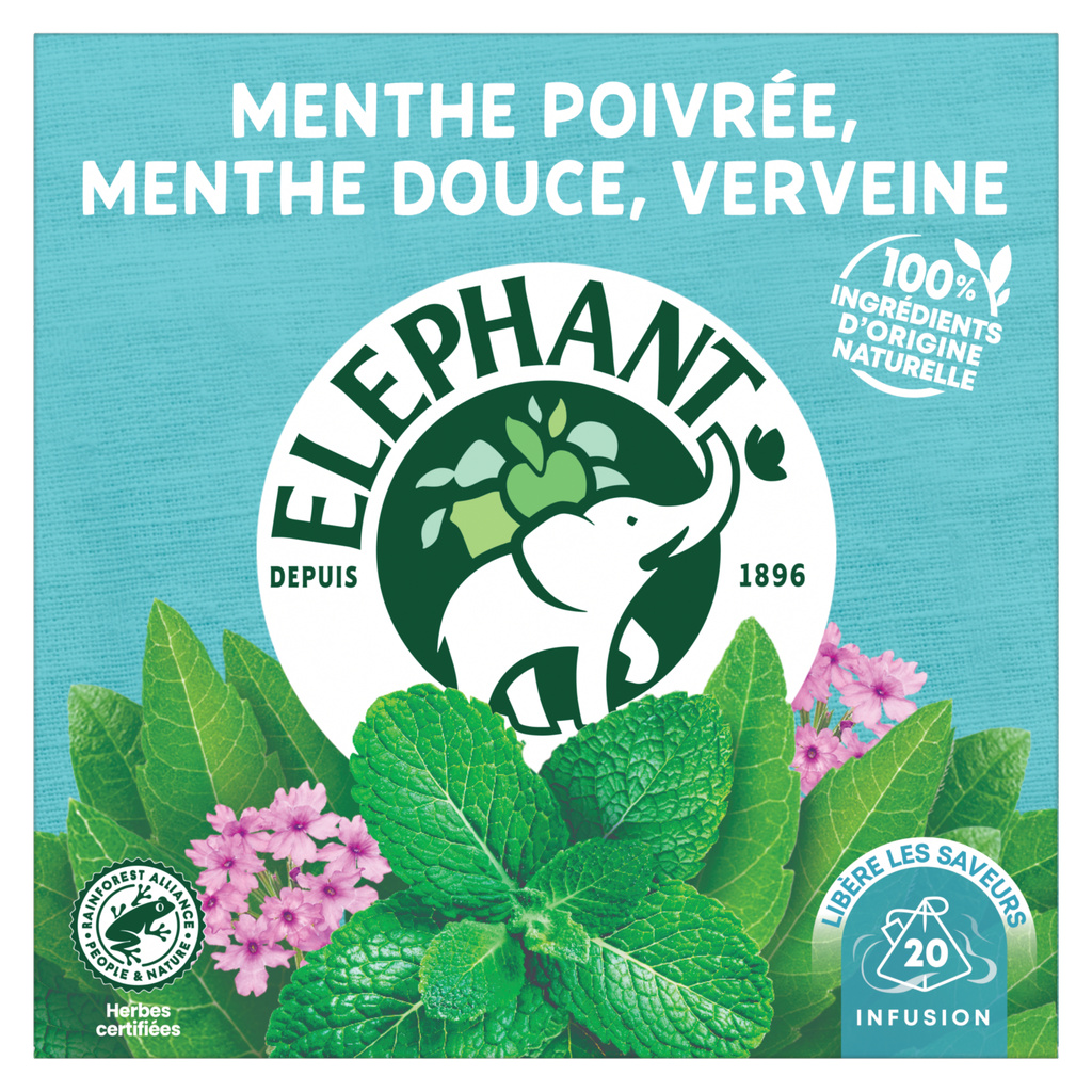 ELEPHANT Infusion Verveine Menthe x20
