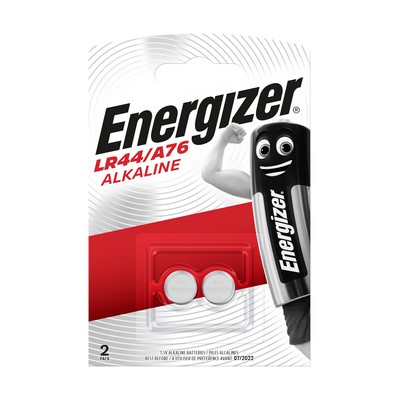Energizer Piles Bouton Alcalines LR44/A76 x2