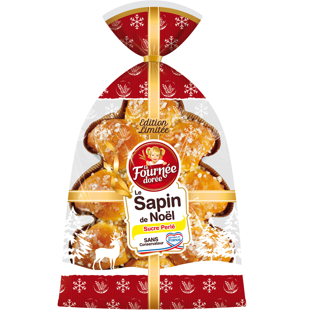 Sapin de noël brioché 650g La Fournée Dorée