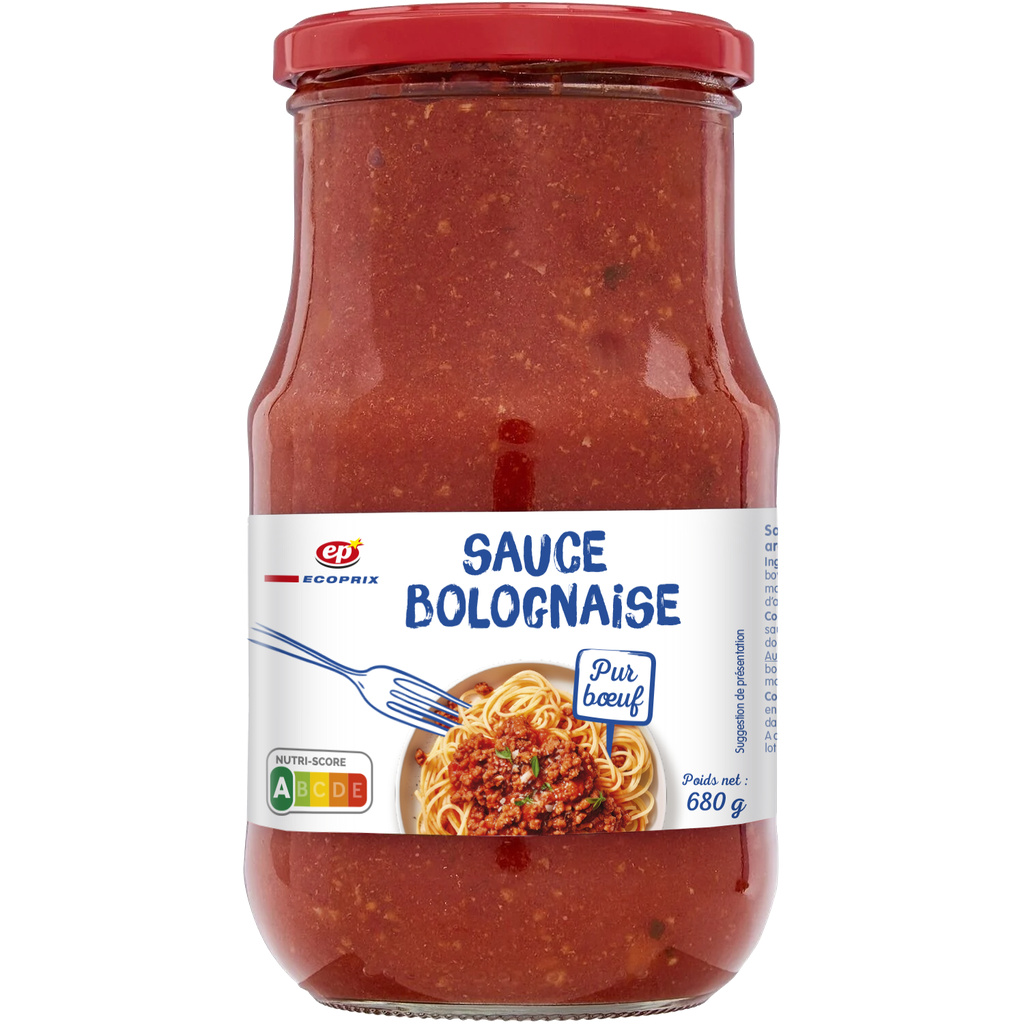 Pure Beef Bolognese Sauce Jar 680g