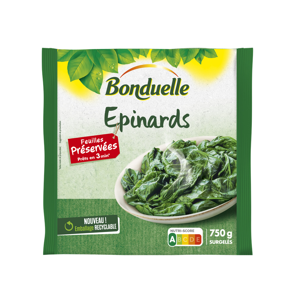 L'épinard Bonduelle Feuilles préservées 750g