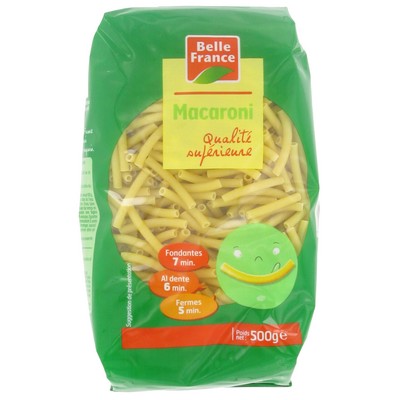 Belle France Macaroni Pasta QS 500g Sachet