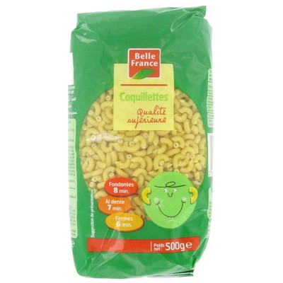 Belle France Coquillettes Pasta 500g Bag