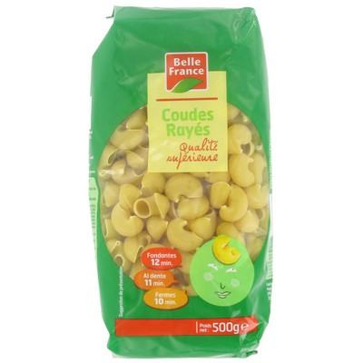 PATE COUDES RAYES QS BF SACHET 500 G