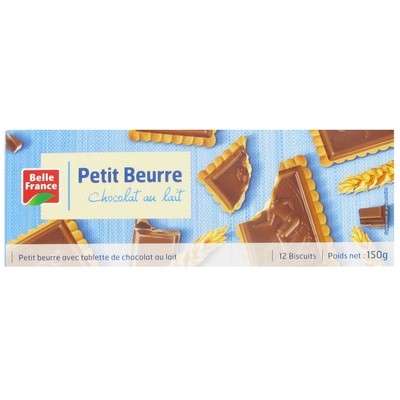 Milk Chocolate Petit Beurre x12 Belle France Box 150g