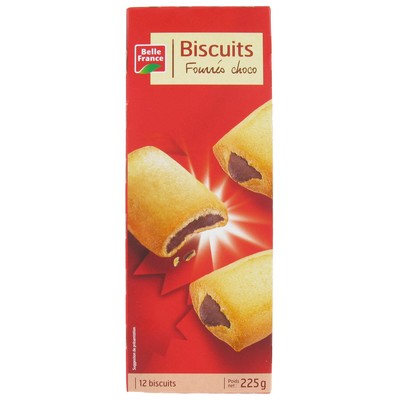 Chocolate-Filled Biscuits x12 Belle France 225g