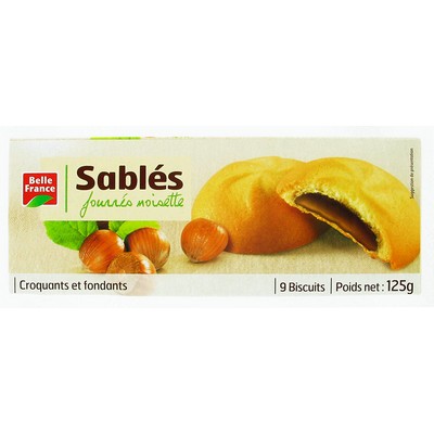 Hazelnut Filled Shortbread x9 Belle France 125g